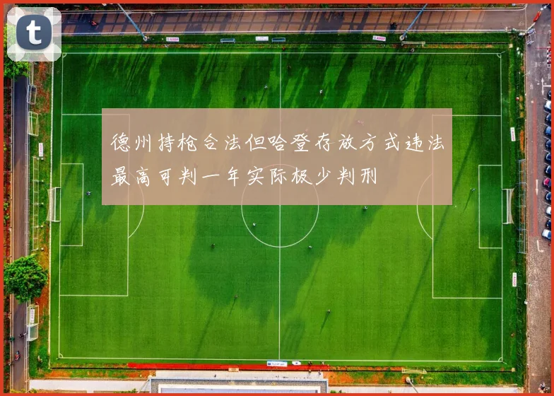 德州持枪合法但哈登存放方式违法最高可判一年实际极少判刑